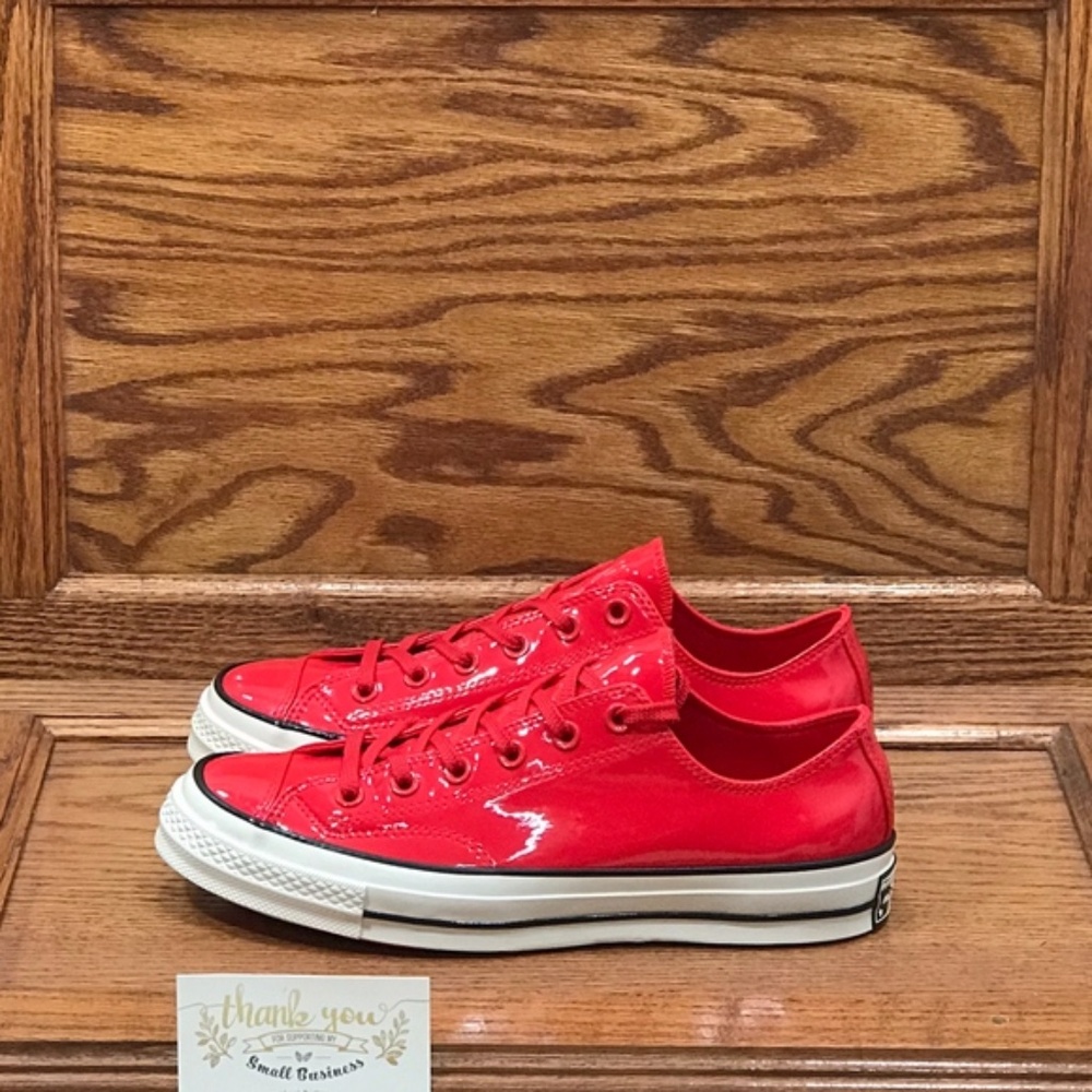 Converse Chuck 70 Ox Cherry Red Patent Leather‎ Low Top Sneaker 162442C